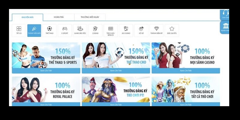 Khuyến mãi fun88 khi đăng ký casino online